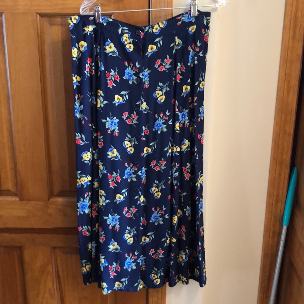 Vintage skirt sag harbor x large floral